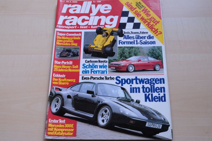 Deckblatt Rallye Racing (07/1988)
